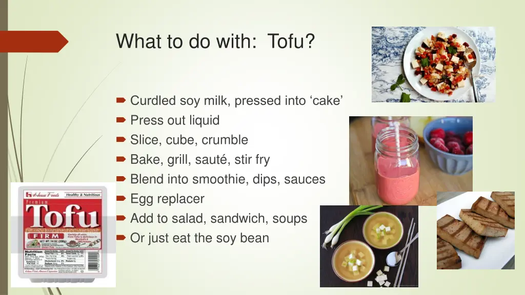 what to do with tofu