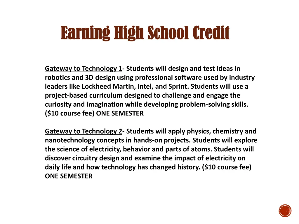 earning high school credit earning high school 1