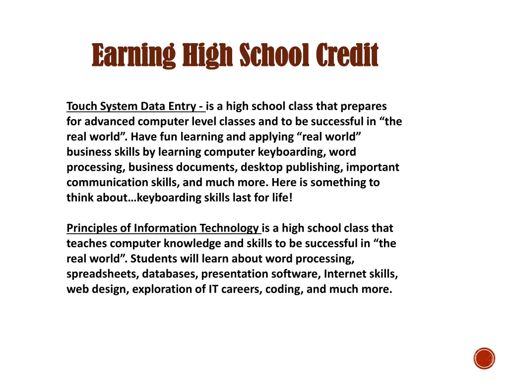 earning high school credit earning high school 3