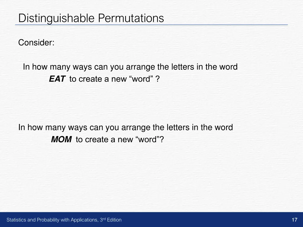 distinguishable permutations