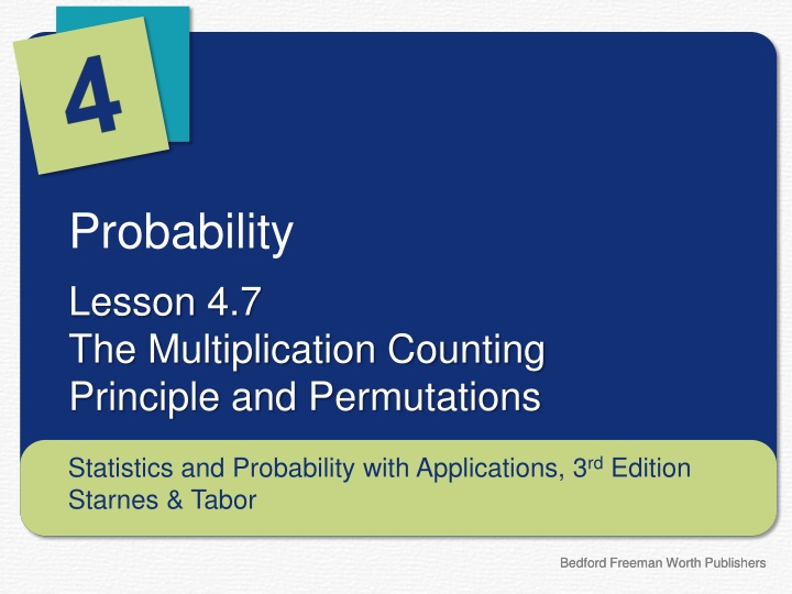 probability lesson 4 7 the multiplication