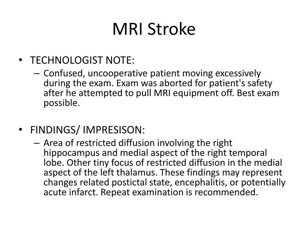 mri stroke