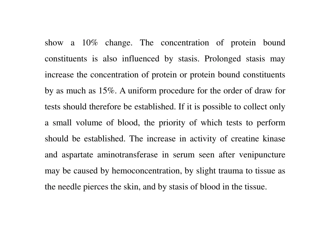 show a 10 change the concentration of protein