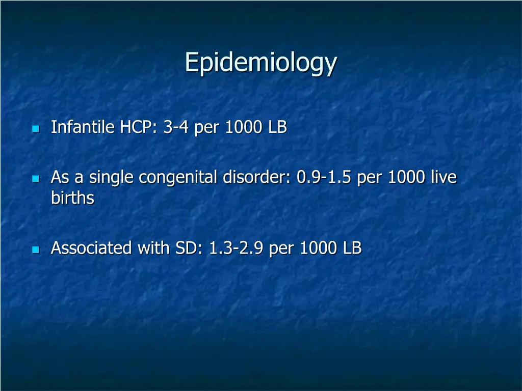 epidemiology