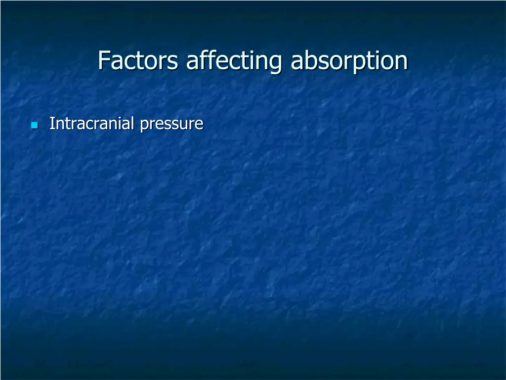 factors affecting absorption