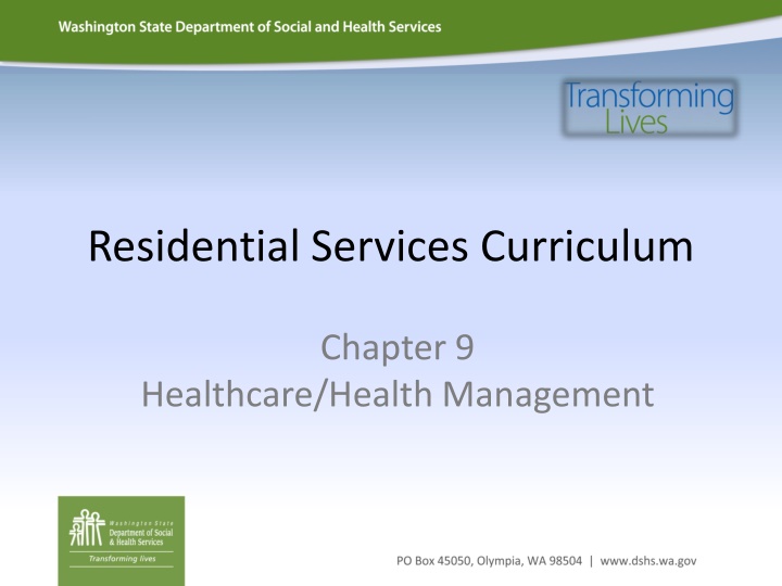 residential services curriculum