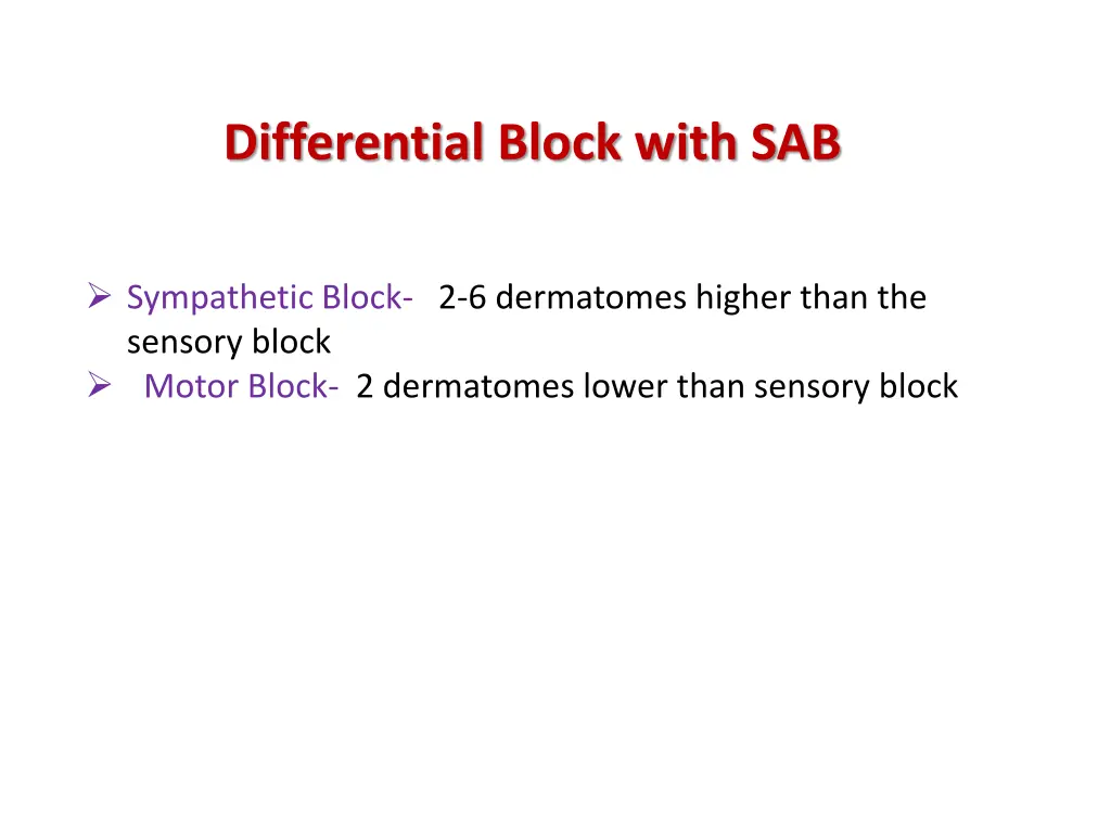 differential block with sab