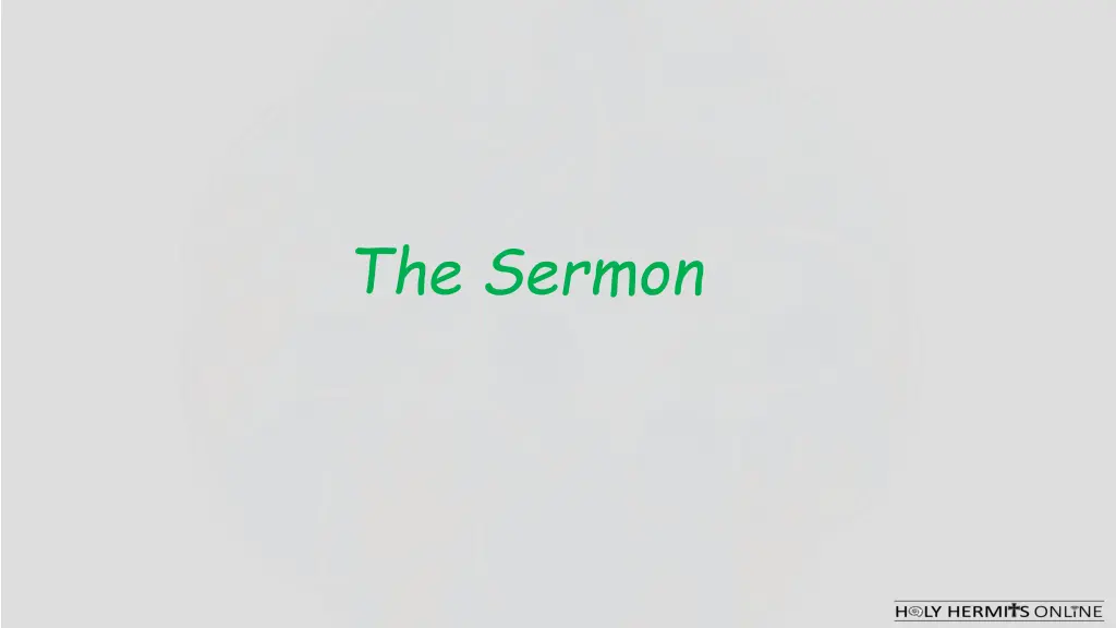 the sermon