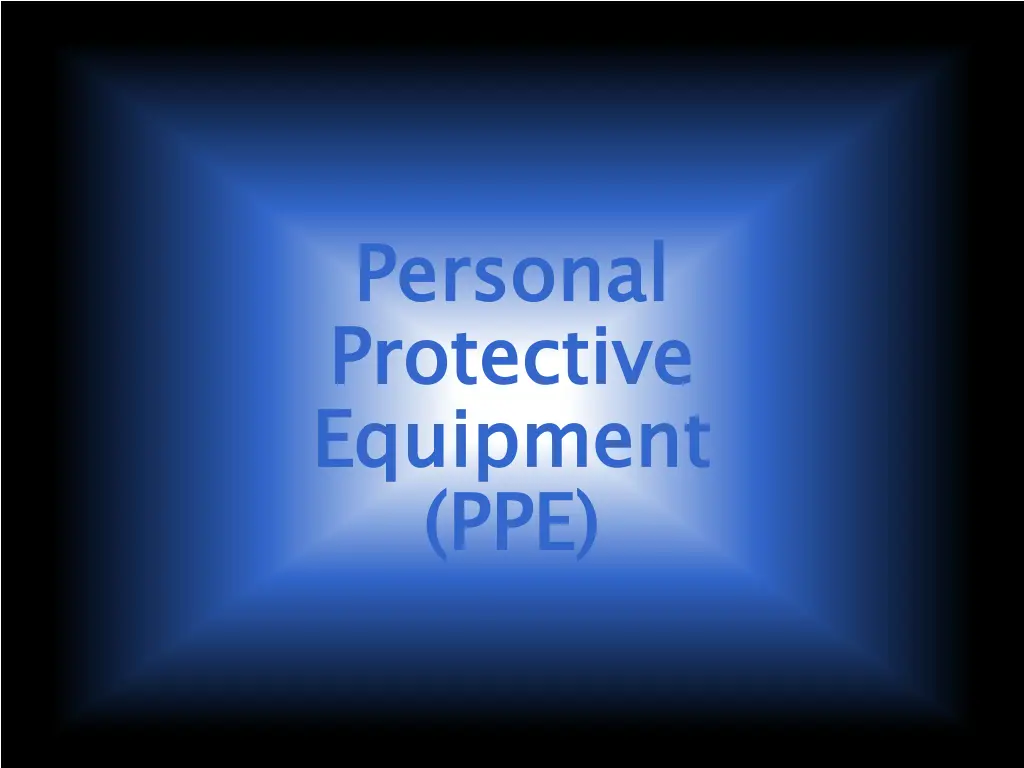 personal protective equipment ppe