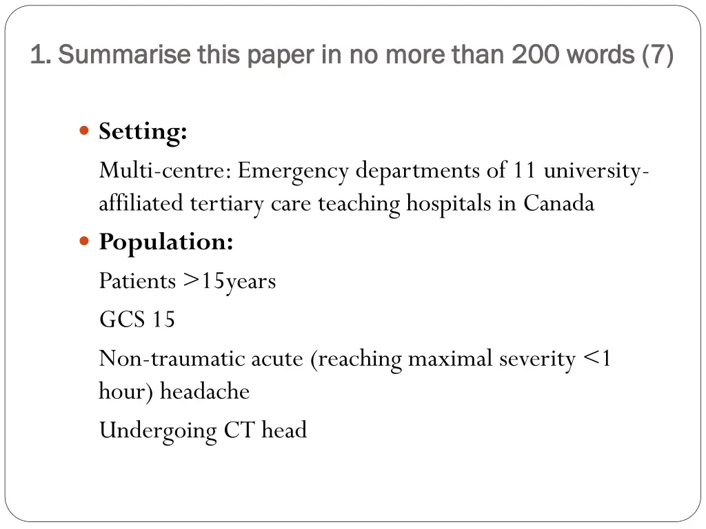 1 summarise this paper in no more than 200 words 2