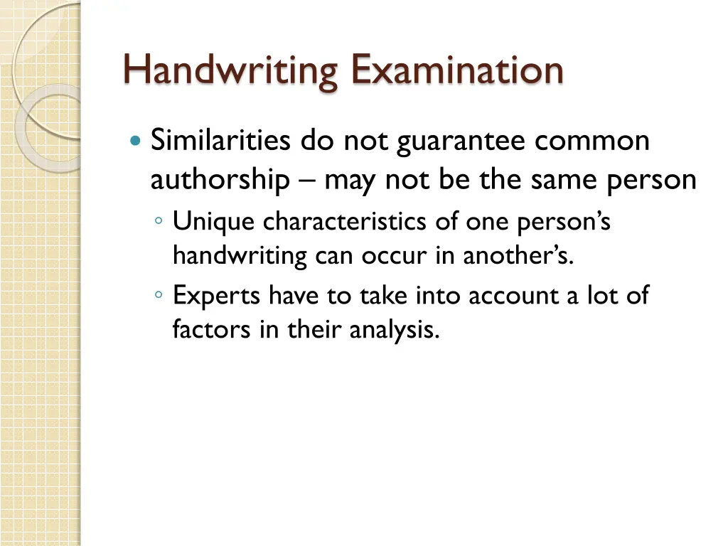 handwriting examination 2