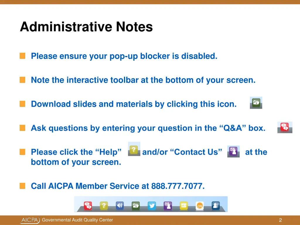 administrative notes