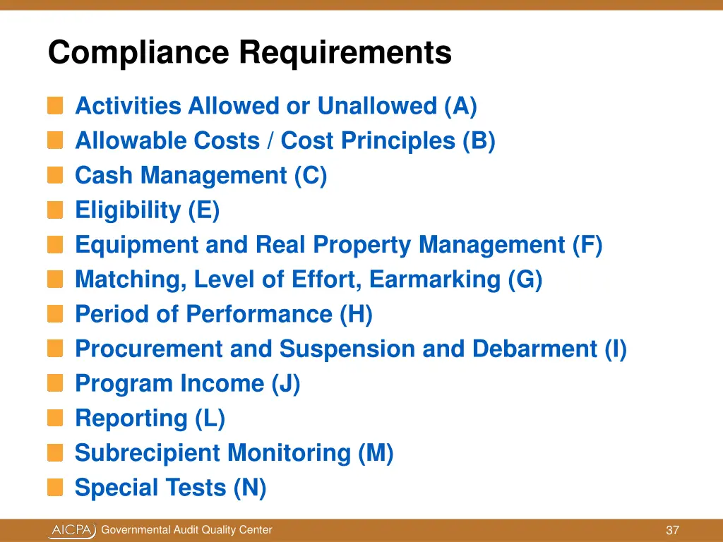 compliance requirements 1