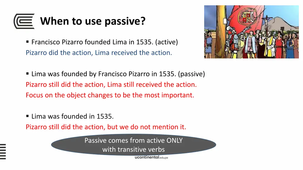 when to use passive