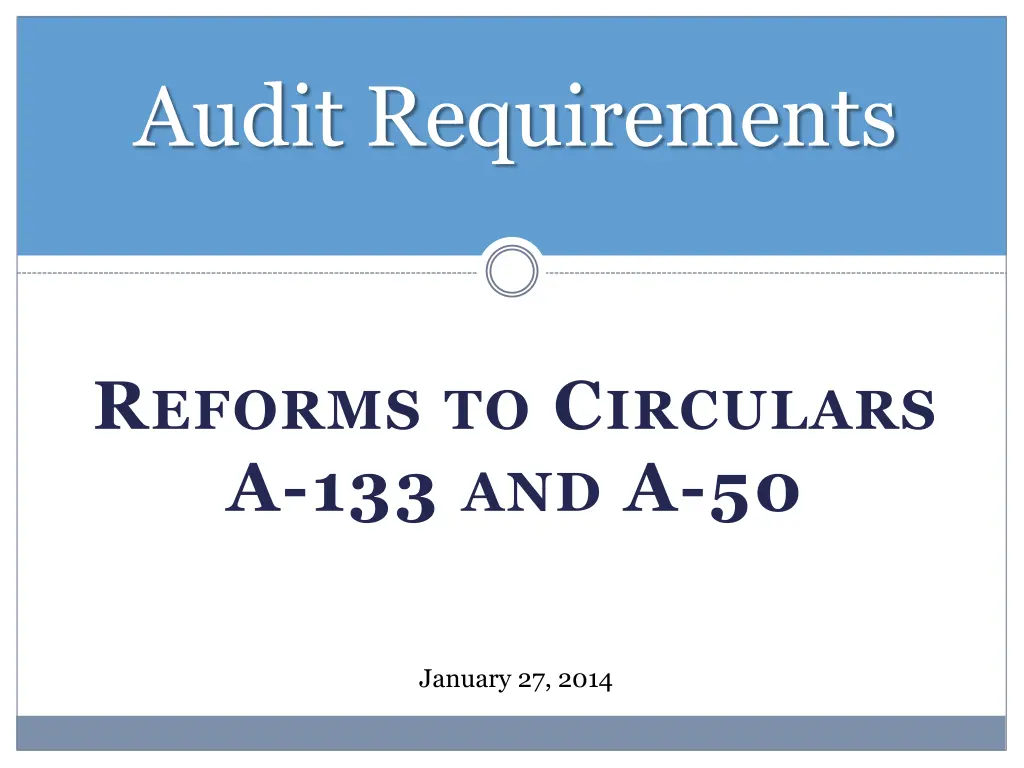 audit requirements