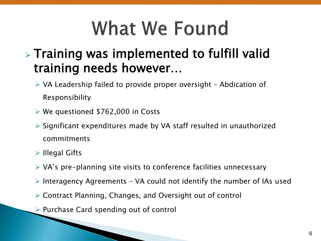 training was implemented to fulfill valid