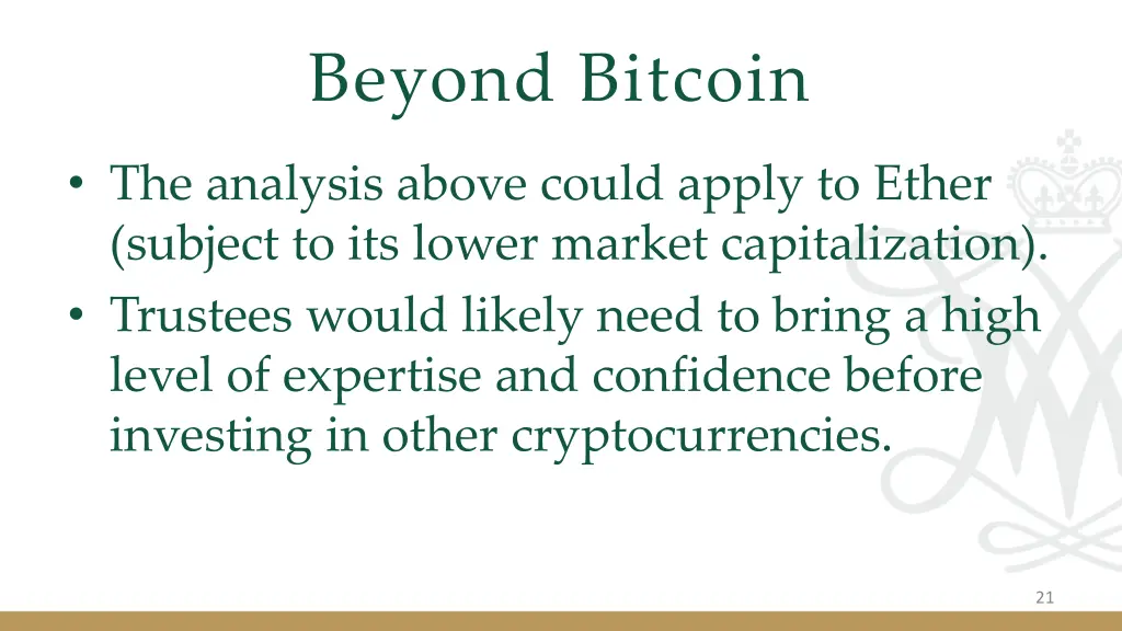 beyond bitcoin