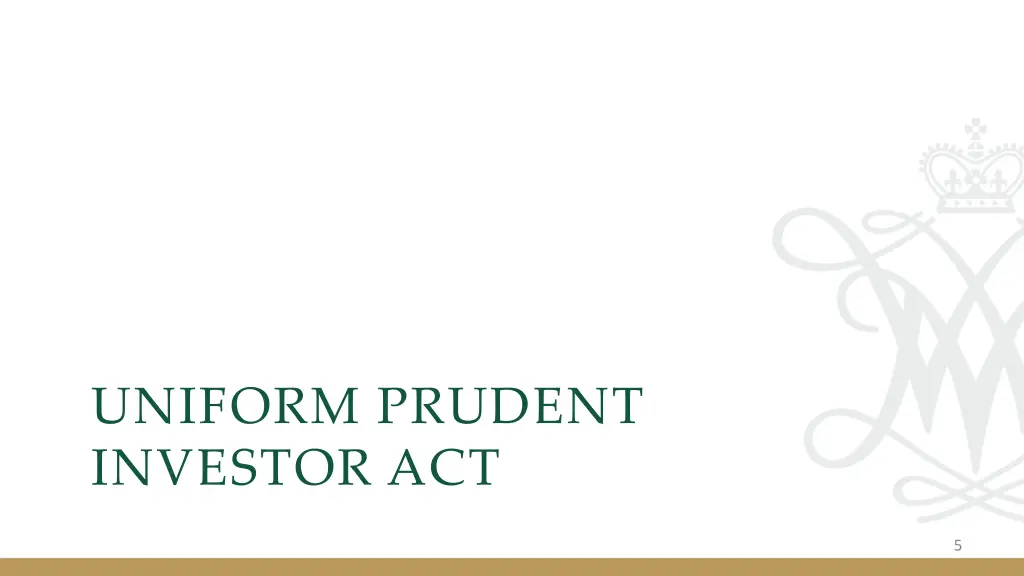 uniform prudent investor act