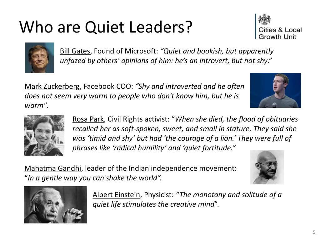 who are quiet leaders