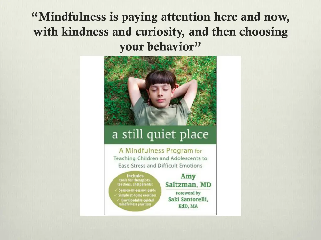 mindfulness is paying attention here and now with