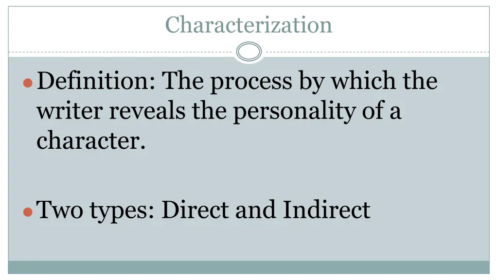 characterization