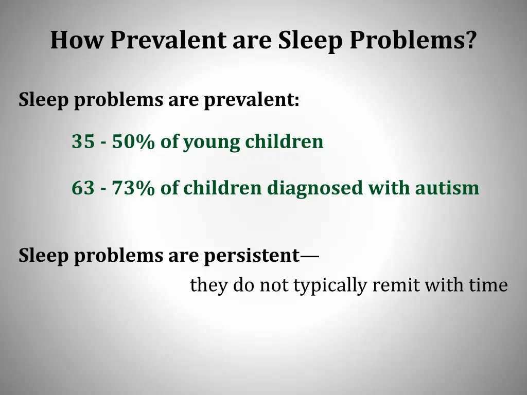 how prevalent are sleep problems