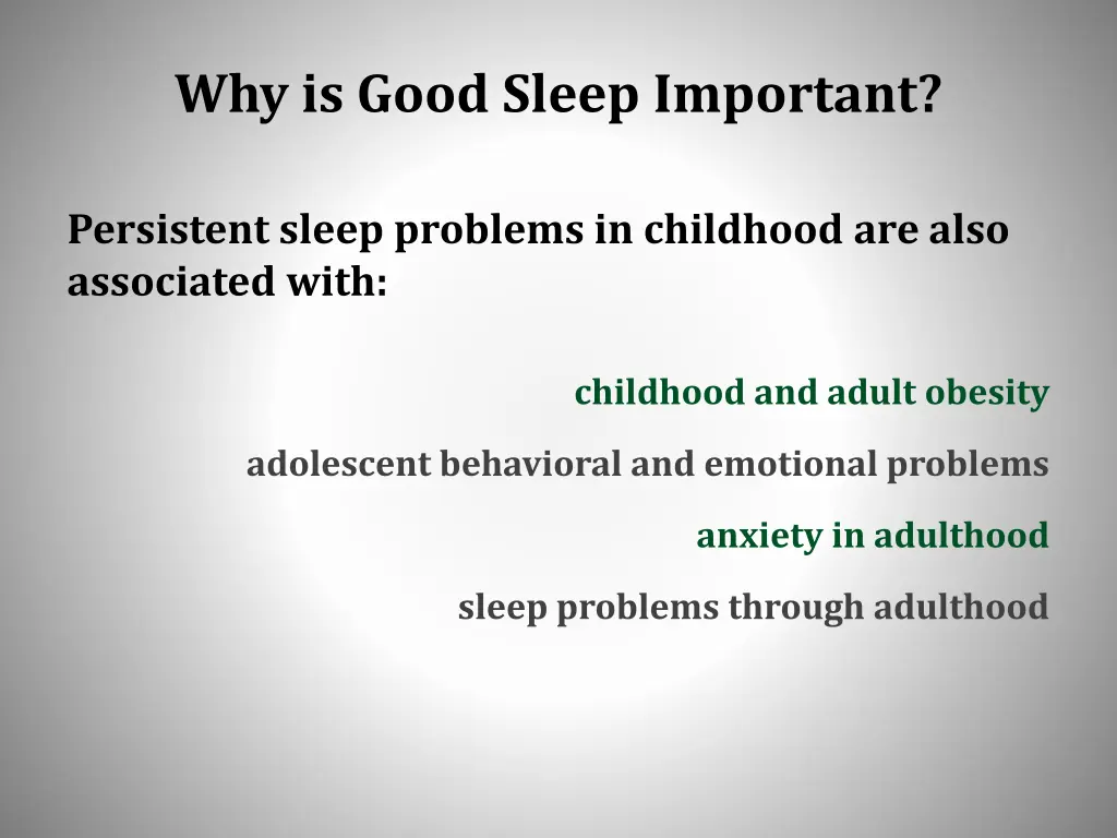 why is good sleep important 1