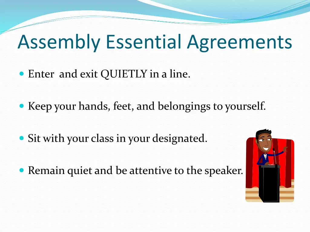 assembly essential agreements