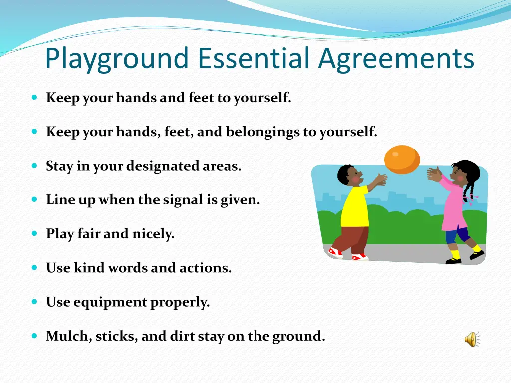 playground essential agreements