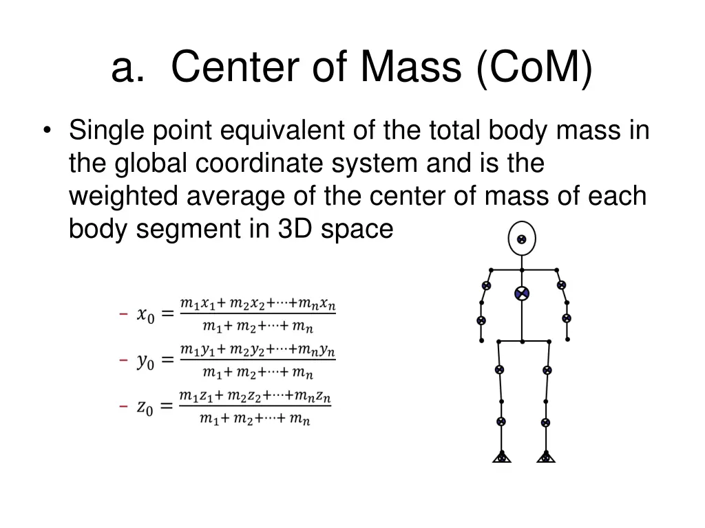 a center of mass com