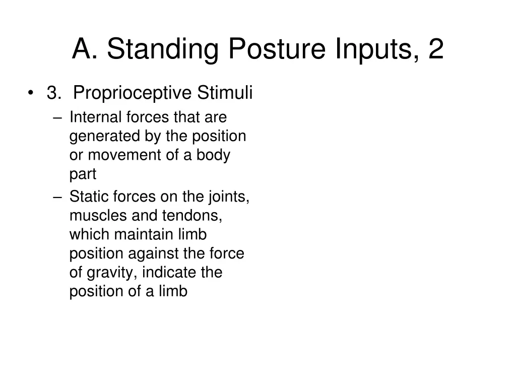 a standing posture inputs 2