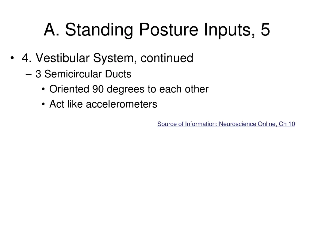 a standing posture inputs 5