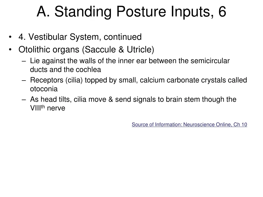 a standing posture inputs 6