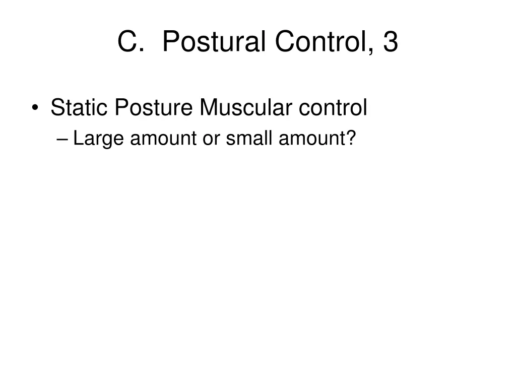 c postural control 3