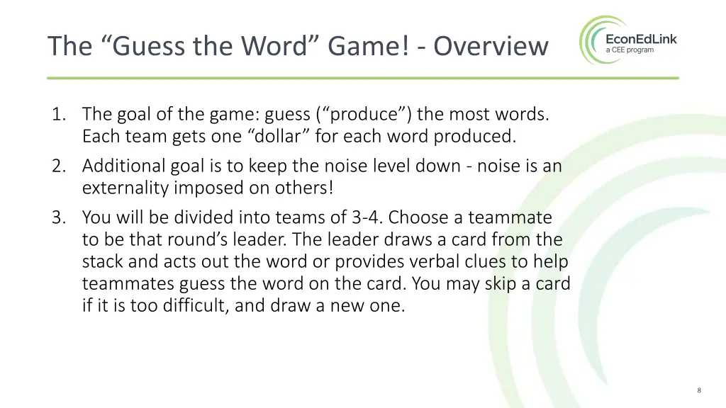 the guess the word game overview