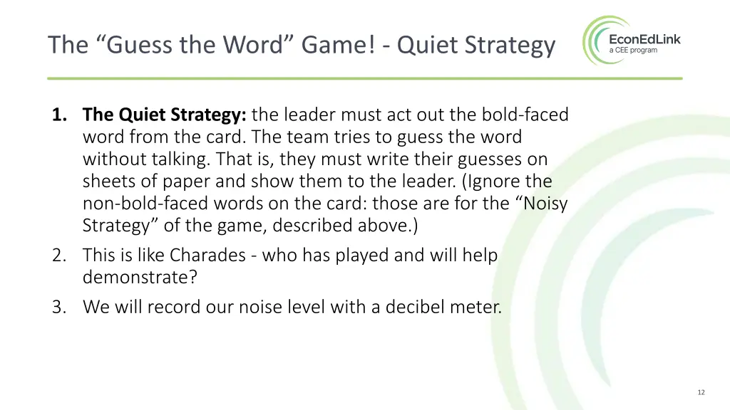 the guess the word game quiet strategy