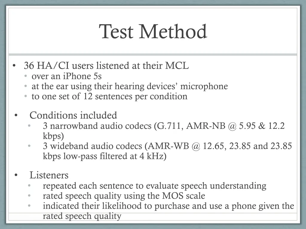 test method 1