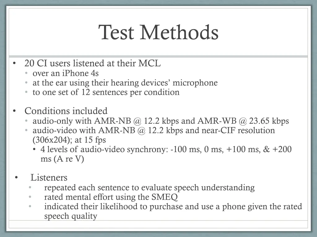 test methods 2