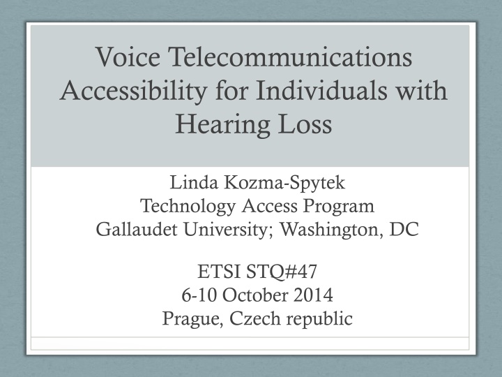 voice telecommunications accessibility