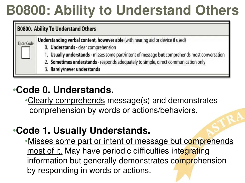 b0800 ability to understand others