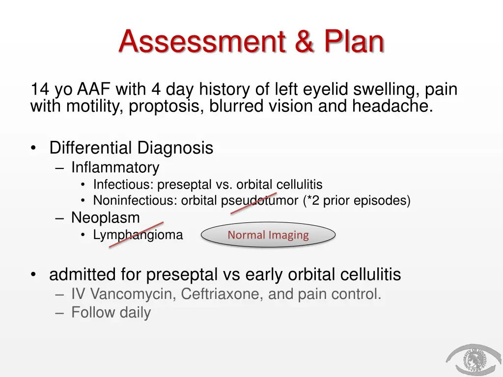 assessment plan