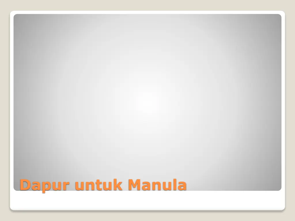 dapur untuk manula