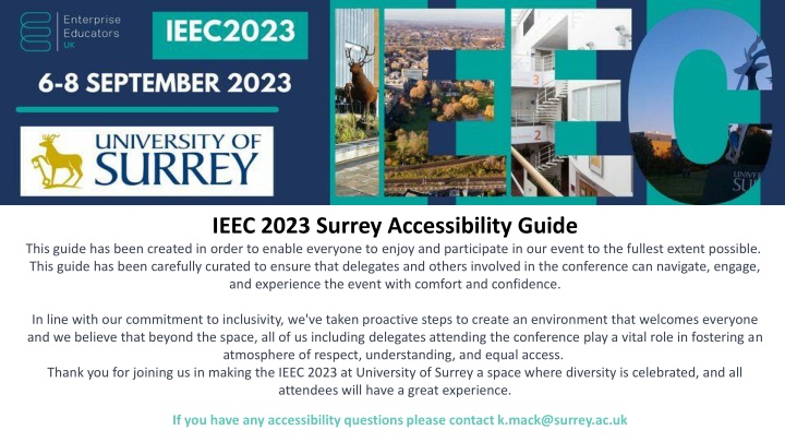 ieec 2023 surrey accessibility guide