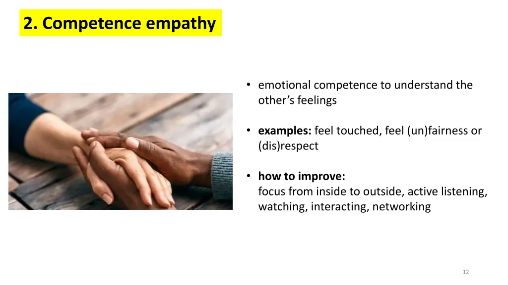 2 competence empathy