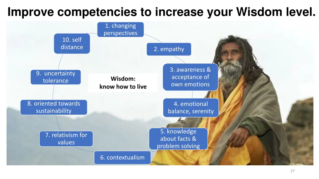 improve competencies to increase your wisdom level