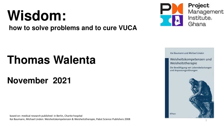 wisdom how to solve problems and to cure vuca