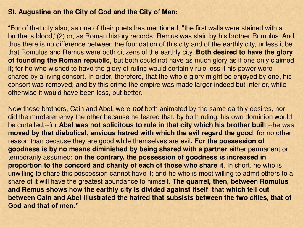 st augustine on the city of god and the city