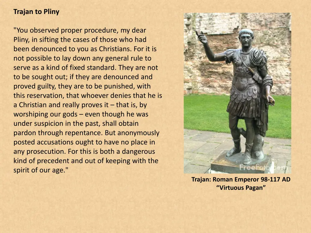 trajan to pliny