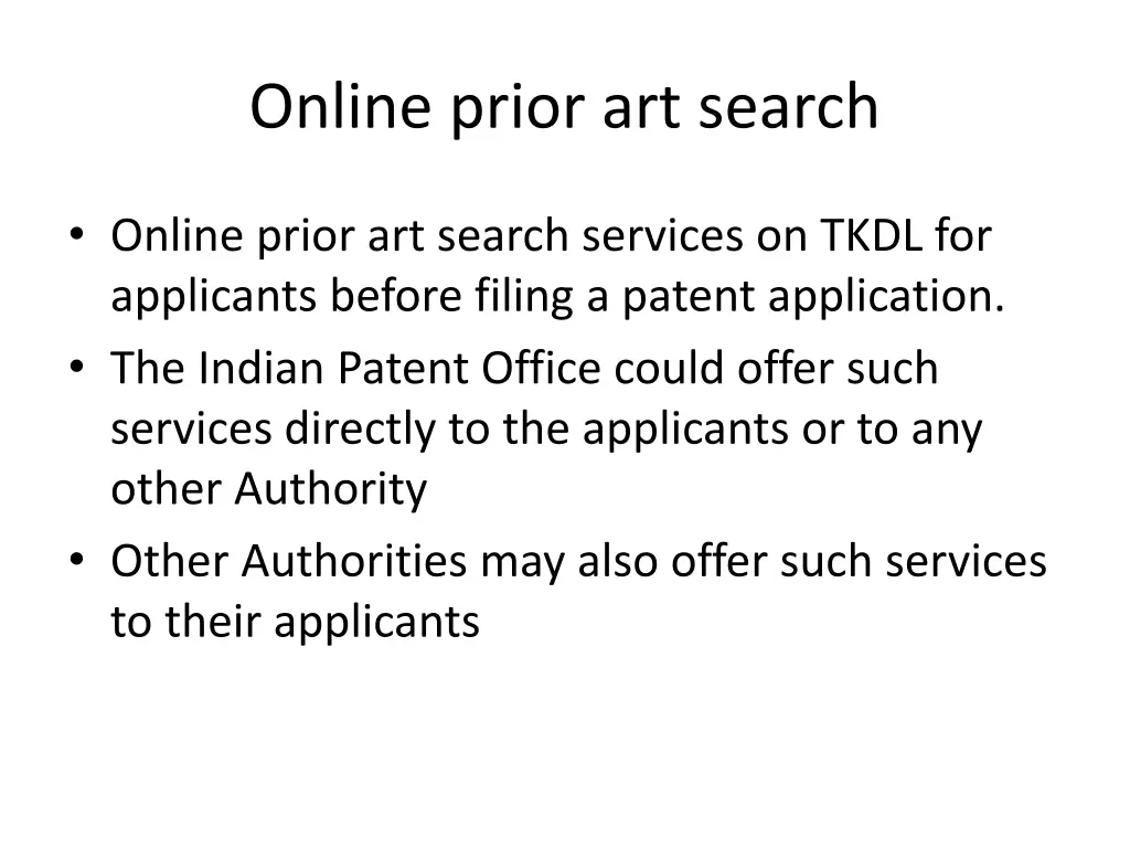 online prior art search