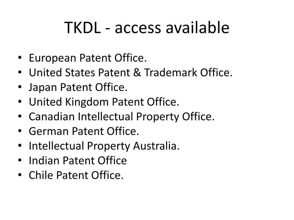 tkdl access available